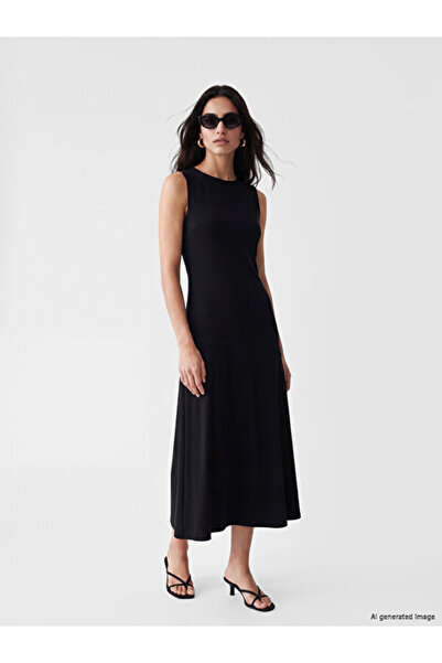 LC Waikiki I Zero Roba Collar Flared Dress from Freezen Store