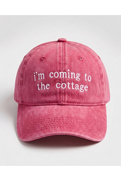 Tresore "Idem do vikendice" vezena vintage bejzbol kapa, trend "cottagecore" ...