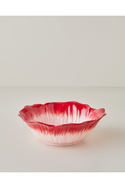 English Home Flowerella Dolomite Kase 22 cm Kırmızı-Pembe