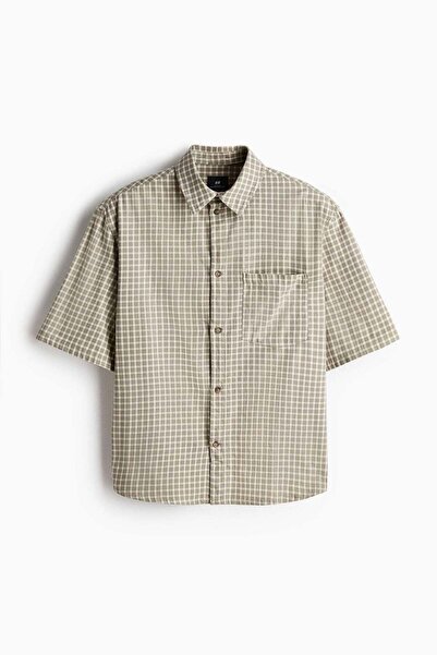 H&M Relaxed Fit Short-sleeved cotton shirt