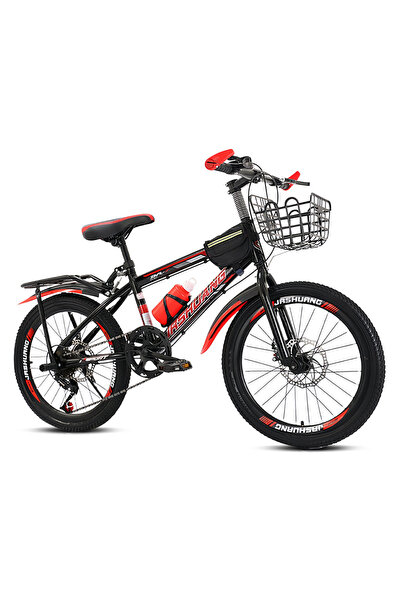 KidLe 20 Inc Mountain Bike, 7 Speed Dual Disc Brake Bicycle with Passengers R...