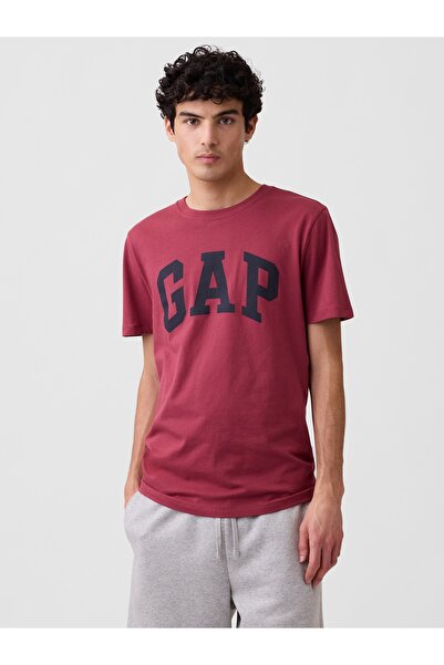 GAP Erkek Koyu Kırmızı Everyday Soft Logo T-Shirt