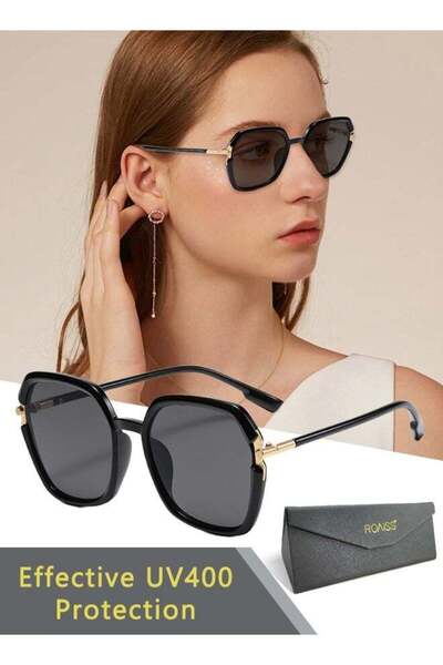 ROAISS Womens Square Polarized Sunglasses UV400 Protection Sun Glasses Metal ...