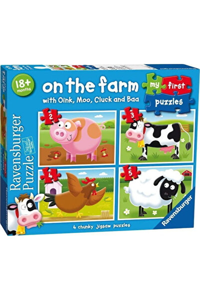 RAVENSBURGER Παιδικό Παζλ Στην Φάρμα για 1,5+ ετών 14 τεμάχια