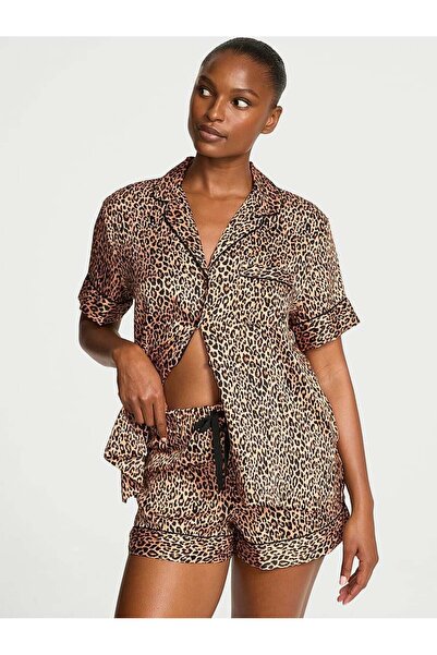 Victoria's Secret Saten Kısa Pijama Takımı