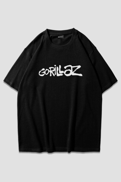 giyinikim Gorillaz Logo Oversize T-Shirt
