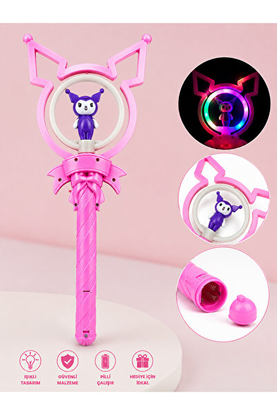 Prlk toys Işıklı Müzikli Dönen Prenses Asası – Figürlü Sihirli Değnek Oyuncak...