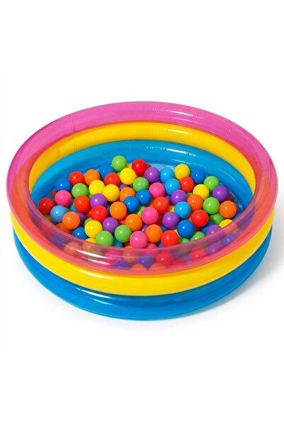 Z Store Centru de joacă gonflabil cu piscină cu bile pentru copii mici - Țarc...