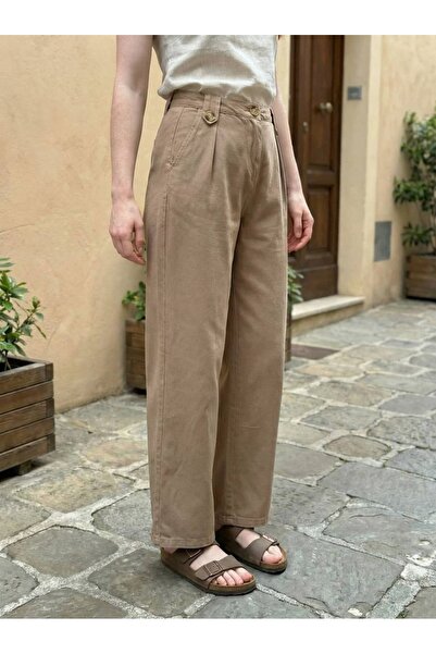 Çift Patlı Gabardin Pantolon