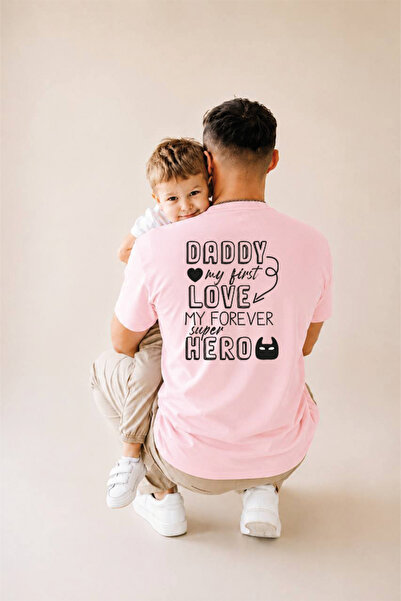 genosha Father's Day Gift, Father-Child Combination, 100% Cotton Oversize T-S...