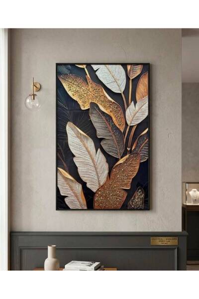 DECCO Dekoratif Modern Epoksi İşlemeli Tablo (70 X 110cm)