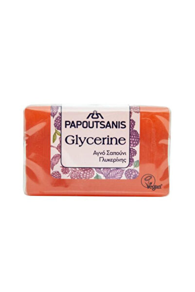 Papoutsanis Sapun Solid cu Glicerina - Glycerine, Rosu, 125 g