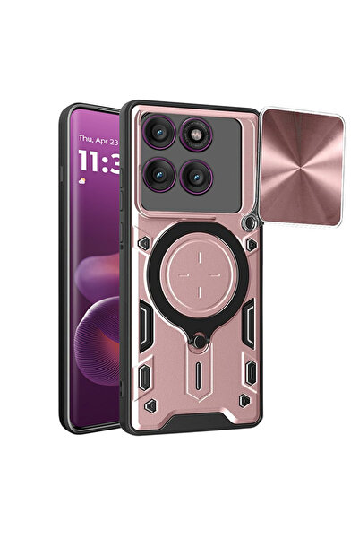 Evolium Phone Case for Motorola Edge 60 Pro, Camera Protection, with Stand, T...