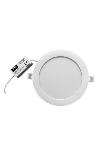 ZMR -204 2’li Set 12W Gömme LED Spot Slim Panel 3000K Günışığı Yuvarlak Alümi...