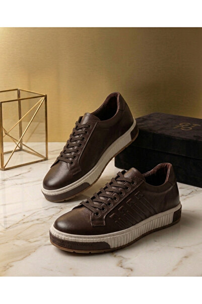 shot night Genuine Leather Men's Daily Lace-Up Ultra Comfortable Orthopedic S...