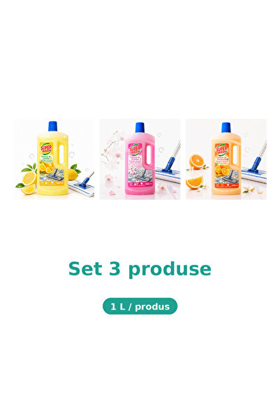 Super wash Комплект от 3 продукта за супер измиване Top Bottom, микс лимон, о...