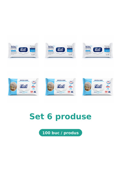Fibril Set 6 Produse Fibril, Mix 3x Blue, 3x Xl Blue