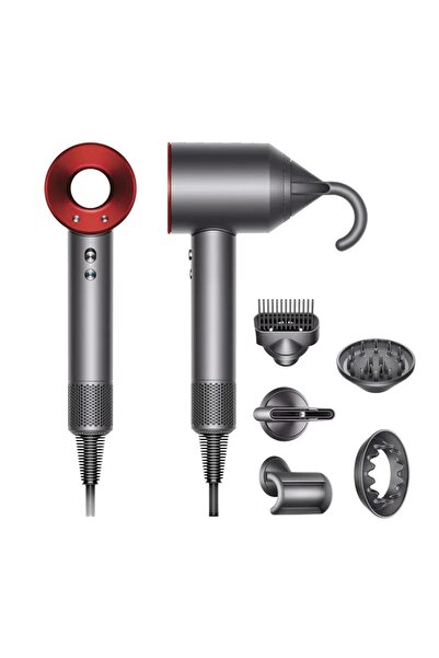 DYSON Supersonic HD08 Πιστολάκι Μαλλιών σε Κόκκινο Χρώμα με 5 Εξαρτήματα – 16...