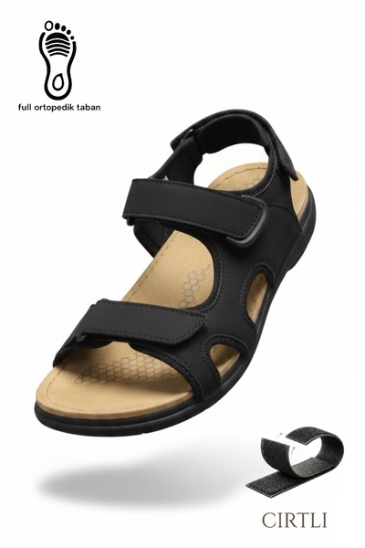 PAPATAY 2927 Orthopedic Sole Adjustable Velcro Men's Sandals - Daily Comforta...