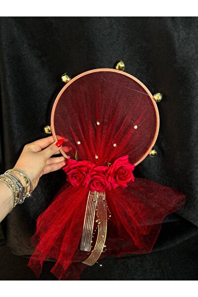 Bridal Luxe KINA TEFİ KIRMIZI GELİN TEFİ