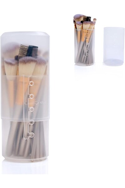 Arabest Retractable Makeup Brush Holders,Plastic Clear Travel Brushes Organiz...