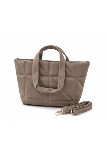 Logis Quilted Patterned Women's Hand and Shoulder Bag – Adjustable Strap – Da...