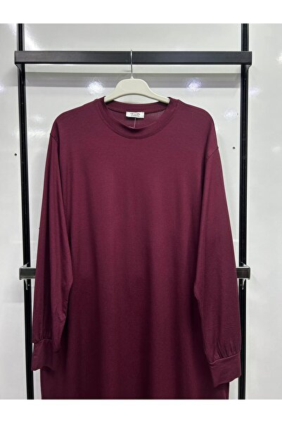 İDOL GİYİM Plus Size Viscose Lycra Long Tunic Loose Fit Hijab Tunic