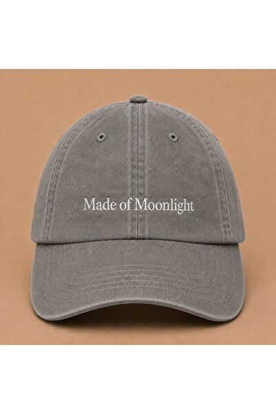 WeavedCo Made of Moonlight Embroidered Vintage Washed Cap Hat