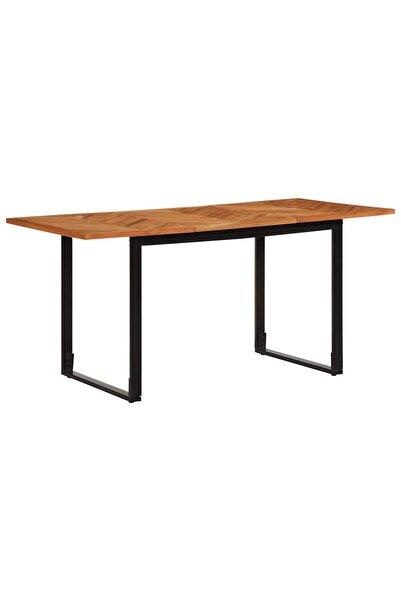 vidaxl Masa de sufragerie 160x80x75 cm din lemn masiv de salcam