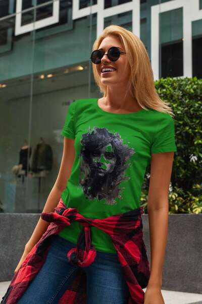 iLovePrints Abstract Portrait of a Woman Tshirt