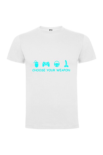 iLovePrints Red Gamer Weapon Choice Tshirt