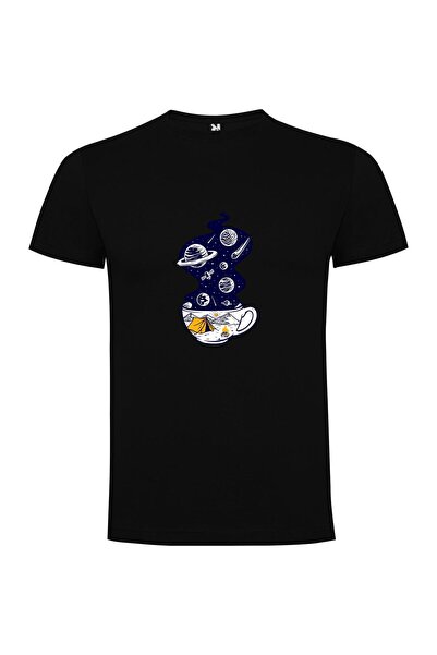 iLovePrints Coffee in Outer Space Tshirt