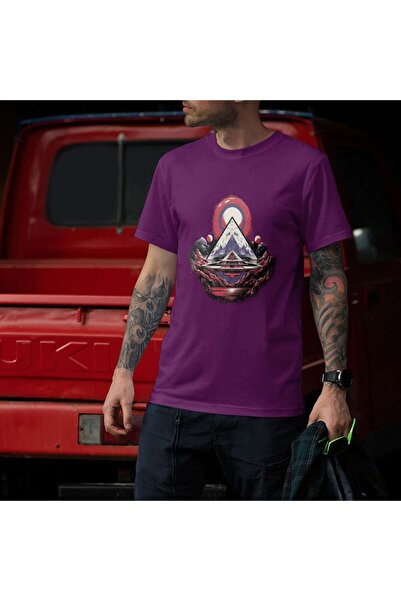 iLovePrints Abstract Geometric Landscape Tshirt