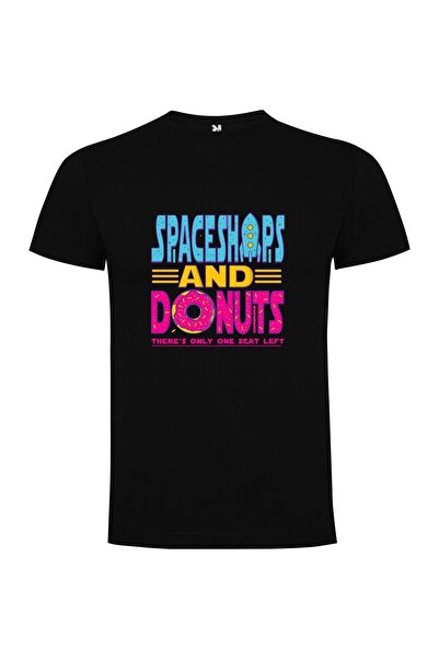 iLovePrints Donut Spaceship Tee Tshirt