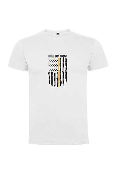 iLovePrints Honorable Flag Display Tshirt