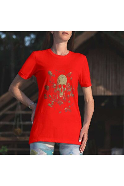 iLovePrints Skull in a Detailed Abstract Design Tshirt