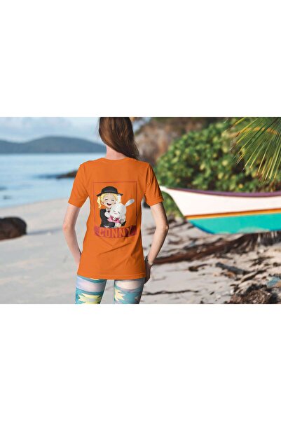 iLovePrints Happy Cartoon Character with Bunny Tshirt