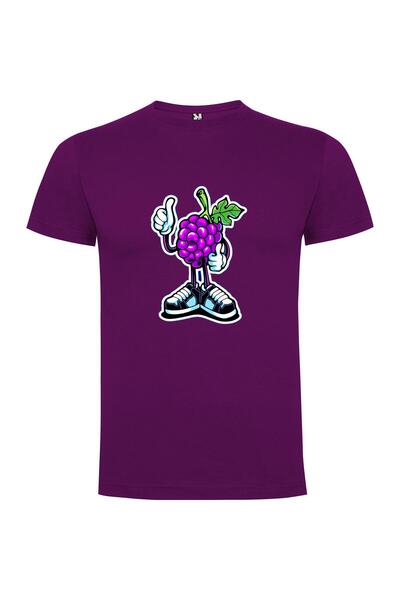iLovePrints Purple Grape Mascot Marvel Tshirt