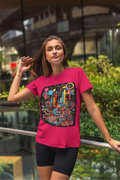 iLovePrints Colorful Abstract Art Tshirt