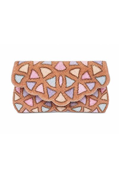 ARCAD Handmade Beaded Shoulder Bag with Chain Strap – Indian Artisan Evening ...