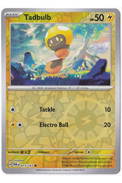 Pokemon Tadbulb [Reverse Holo] 073/167 - Twilight Masquerade - Card (Mint)