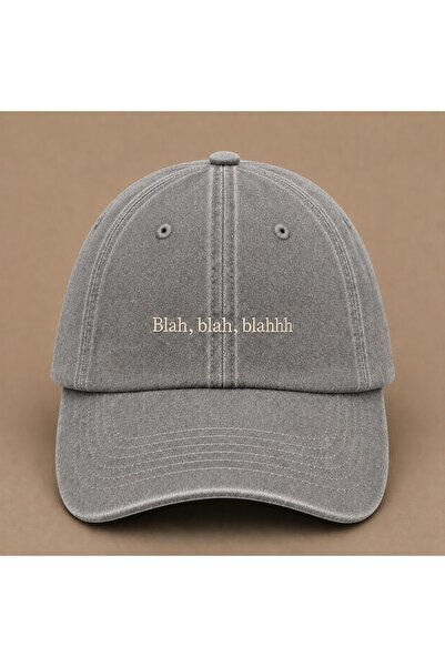 WeavedCo Blah Blah Blah (Falan Filan) Embroidered Vintage Washed Cap Hat