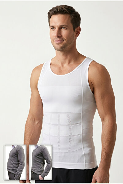 Altınay Men's Corset Athlete Belly Tightening Slimming Firming Slim Fit Body ...