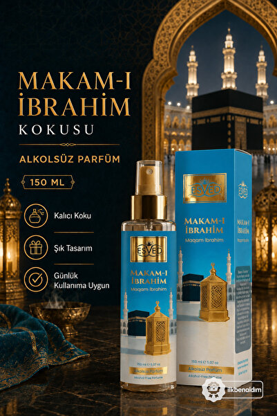 İlkbenaldim Babalar Günü Hediyesi Makamı İbrahim Kokusu Alkolsüz Parfüm 150 ml.