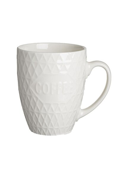 OEM Cană New Bone albă 400ml, model reliefat