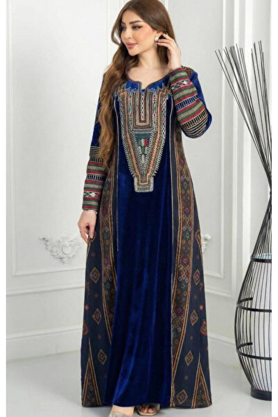 riva fashion Traditional Velvet Jalabiya Areej Colors