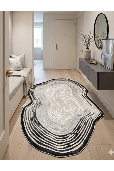 BLGHOME BLG Home Amorf Dijital Baskı Dekoratif Halı 8001