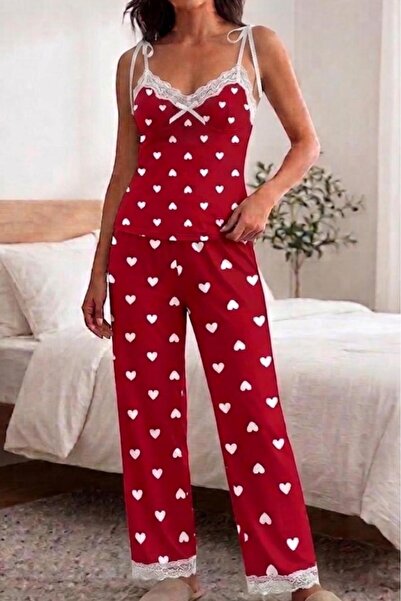 beyaz homewear قميص دانتيل LOVE PALIA