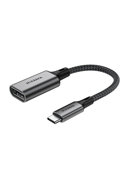 Mikrava USB C DisplayPort Adaptörü 8K@60Hz 4K@240Hz 2K@360Hz, Thunderbolt 3/4...