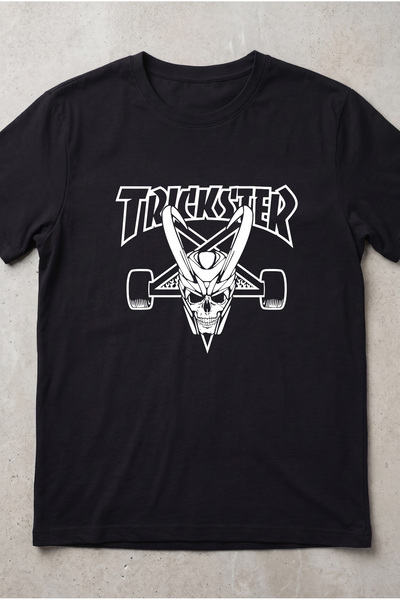 Silkensoul Trickster Loki Skateboard Skull Street Fashion Printed Standard Fi...
